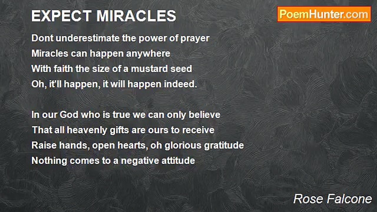 Rose Falcone - EXPECT MIRACLES