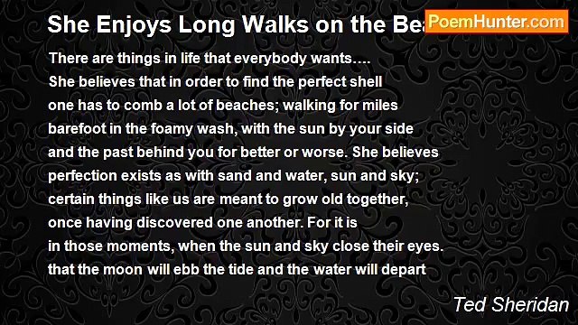 Ted Sheridan - She Enjoys Long Walks on the Beach and.....