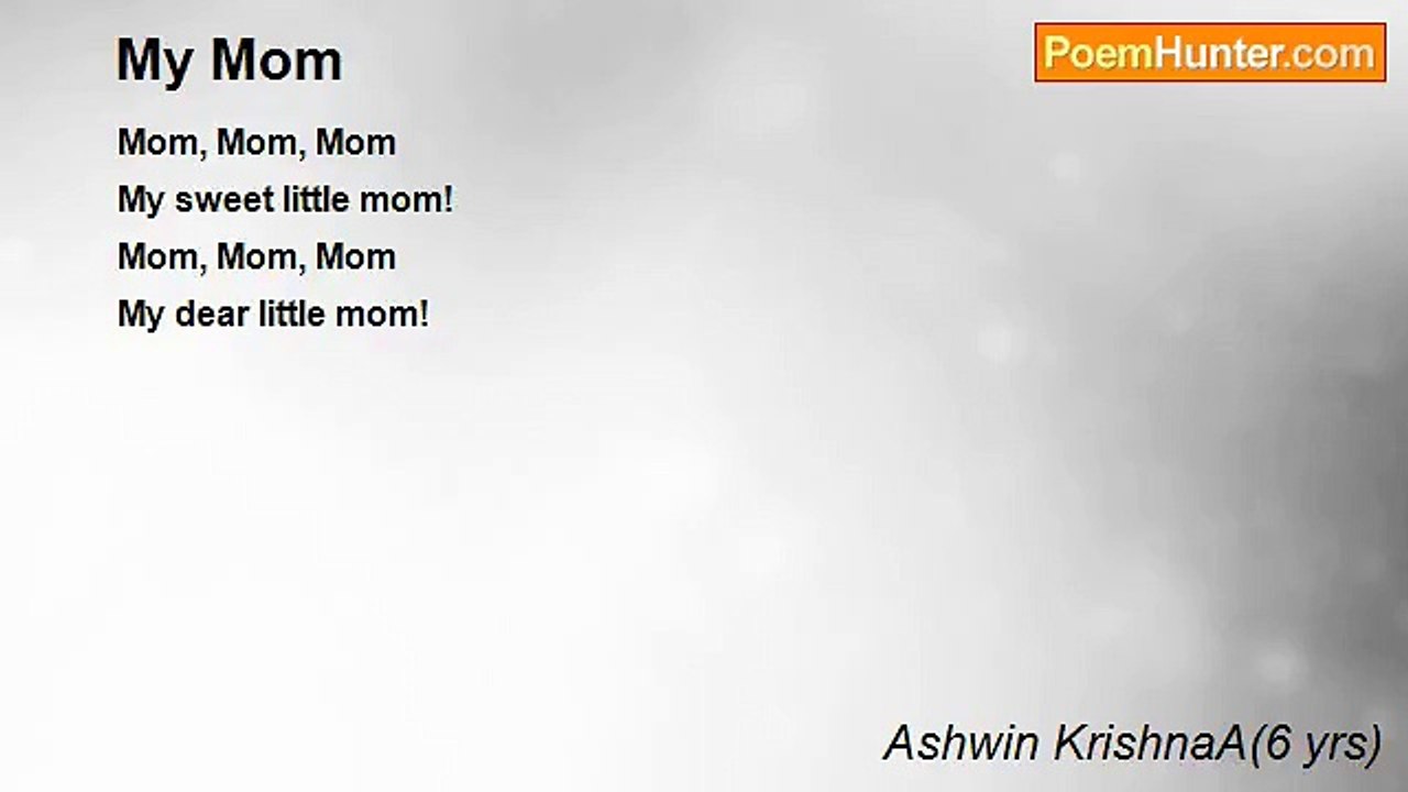 Ashwin KrishnaA(6 yrs) - My Mom