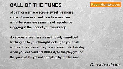 Dr subhendu kar - CALL OF THE TUNES