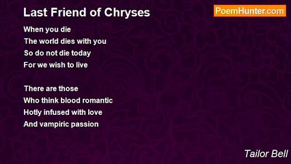 Tailor Bell - Last Friend of Chryses