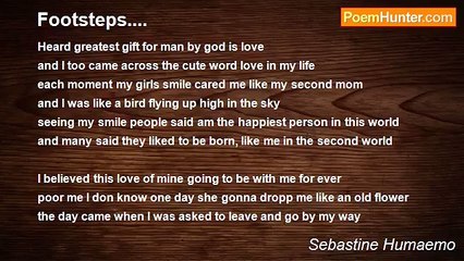 Sebastine Humaemo - Footsteps....