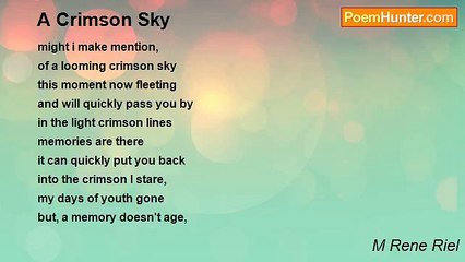 M Rene Riel - A Crimson Sky