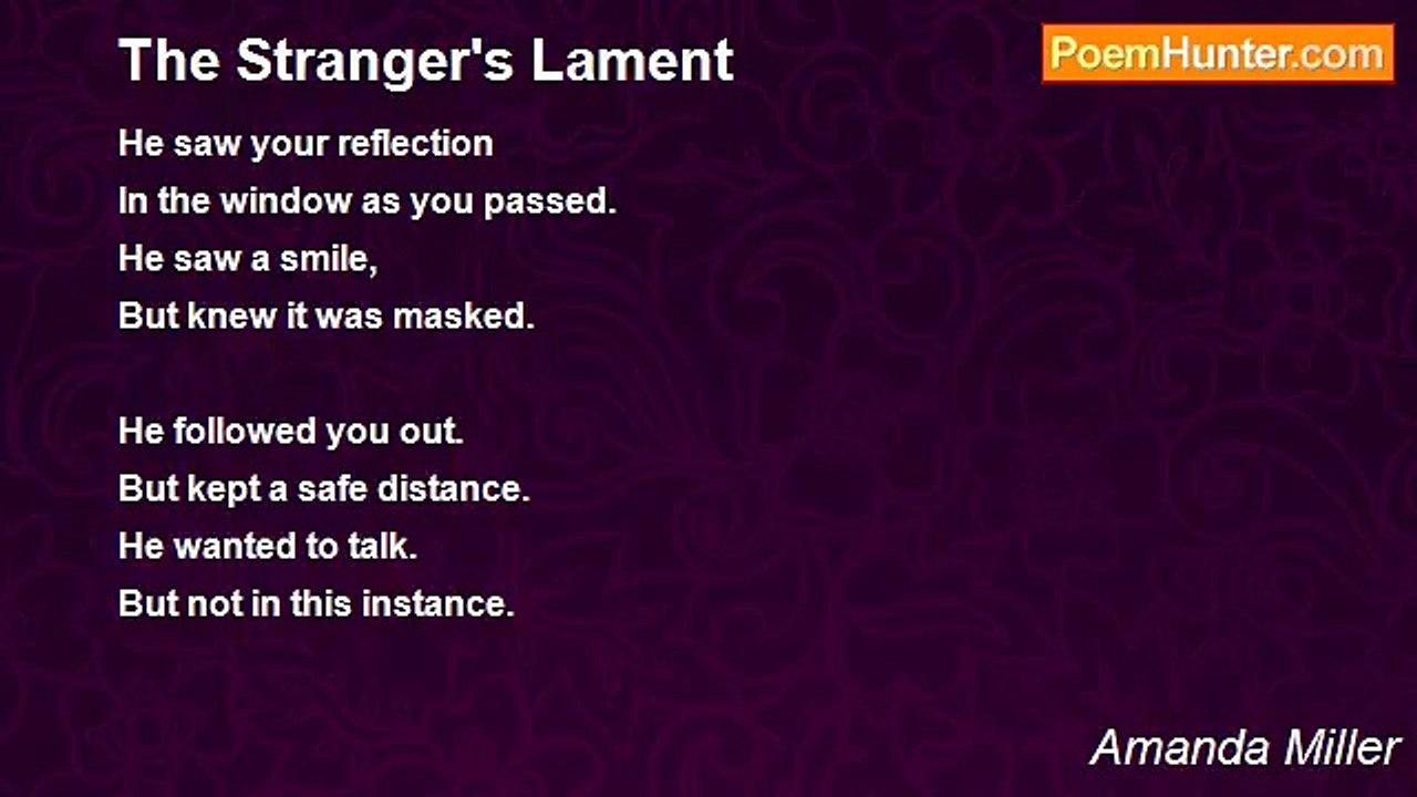 Amanda Miller - The Stranger's Lament
