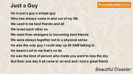 Beautiful Disaster - Just a Guy