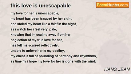 HANS JEAN - this love is unescapable