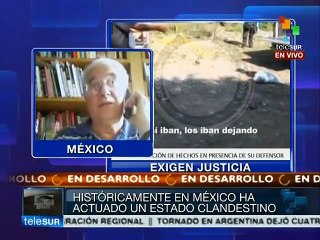 Estado mexicano trató de ocultar crimen de Ayotzinapa: Fazio