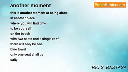 RIC S. BASTASA - another moment