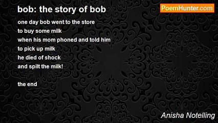 Anisha Notelling - bob: the story of bob
