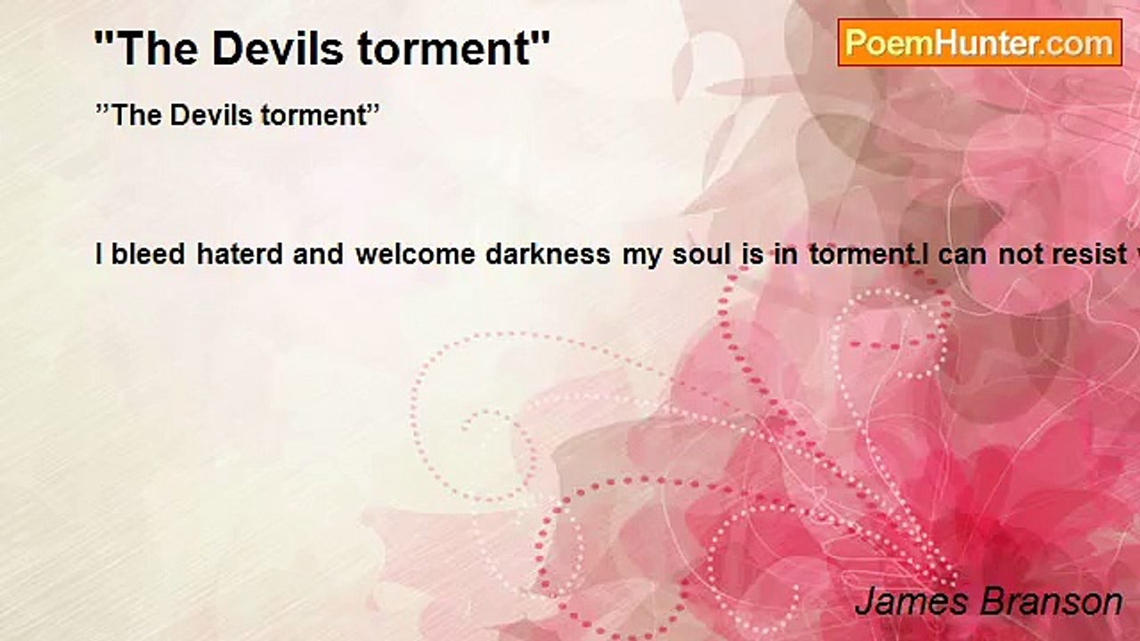 James Branson - ''The Devils torment''