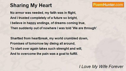 I Love My Wife Forever - Sharing My Heart