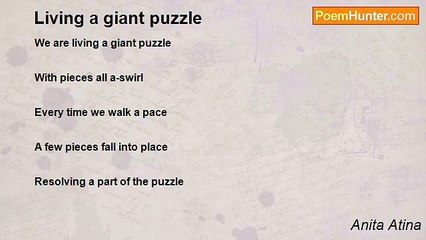 Anita Atina - Living a giant puzzle