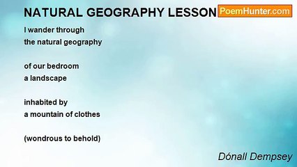 Dónall Dempsey - NATURAL GEOGRAPHY LESSON
