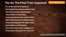 ANDREW BLAKEMORE - For As The Final Train Appeared