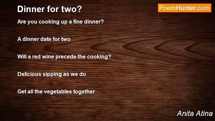 Anita Atina - Dinner for two?