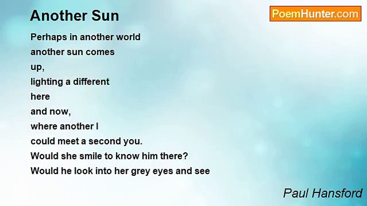 Paul Hansford - Another Sun