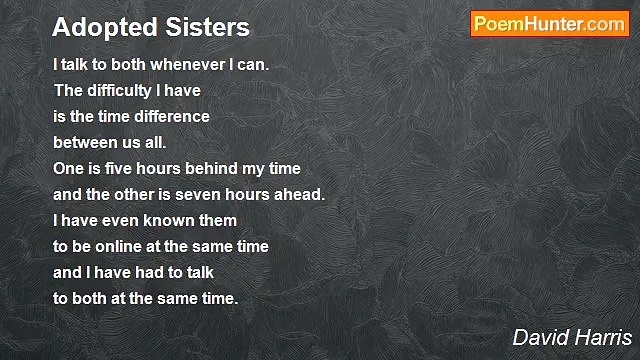 David Harris - Adopted Sisters