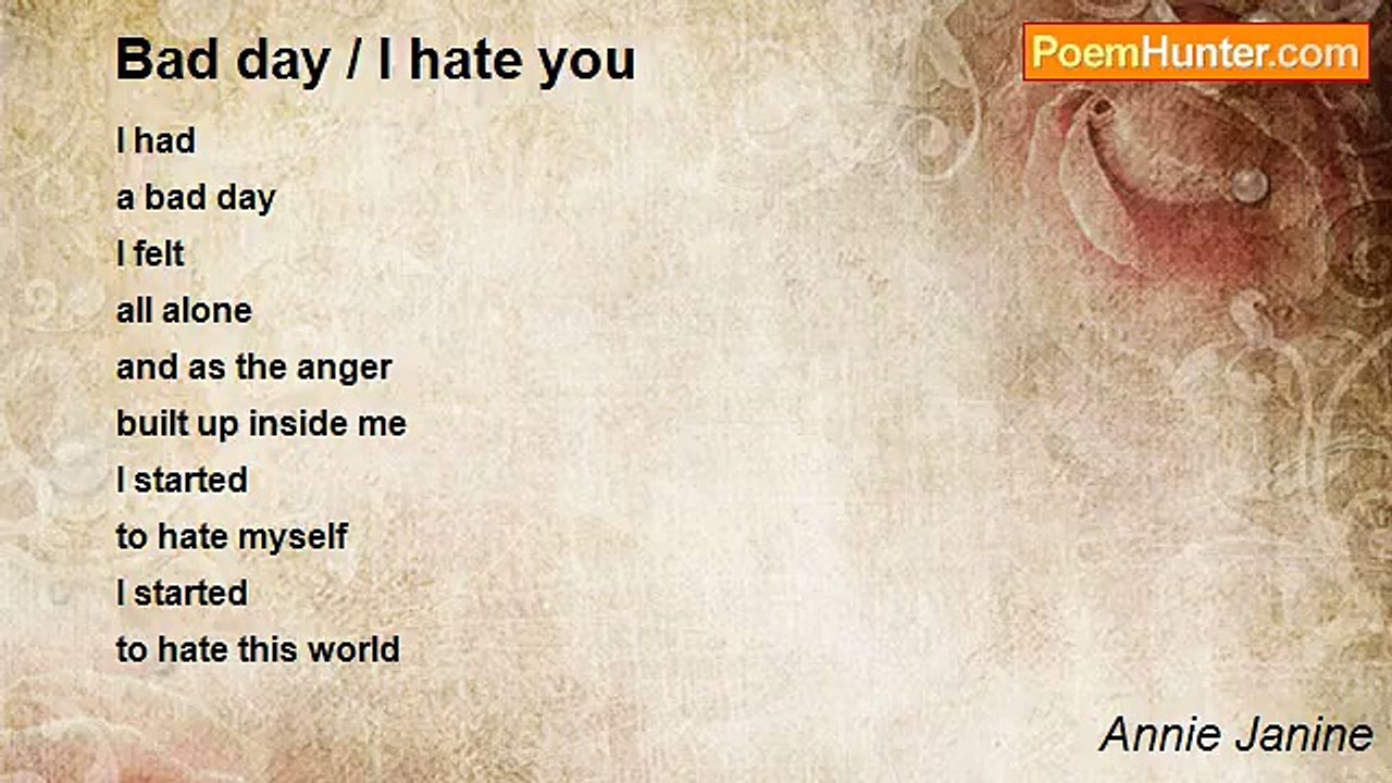 Annie Janine - Bad day / I hate you