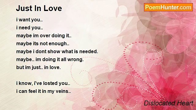 Dislocated Heart - Just In Love