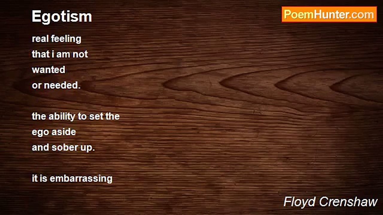 Floyd Crenshaw - Egotism