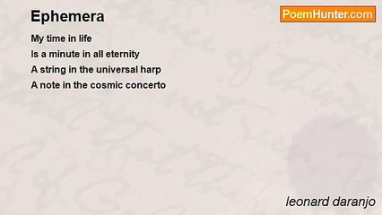 leonard daranjo - Ephemera