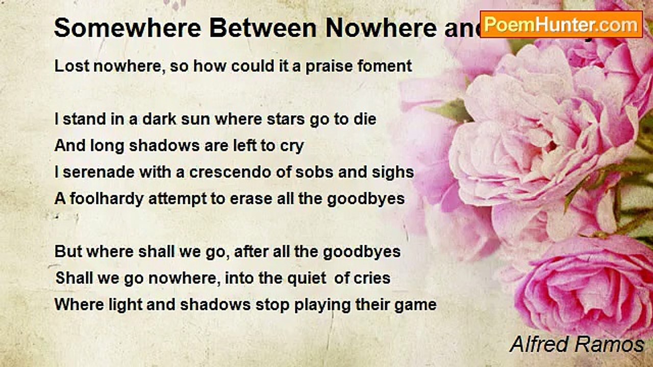 Alfred Ramos - Somewhere Between Nowhere and Goodbye