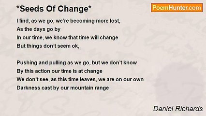 Daniel Richards - *Seeds Of Change*