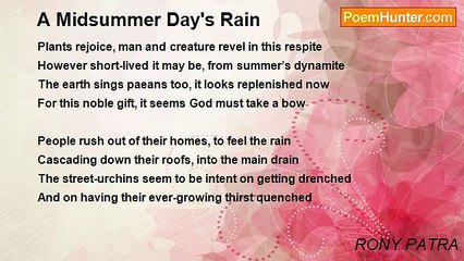 RONY PATRA - A Midsummer Day's Rain