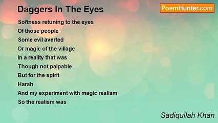 Sadiqullah Khan - Daggers In The Eyes