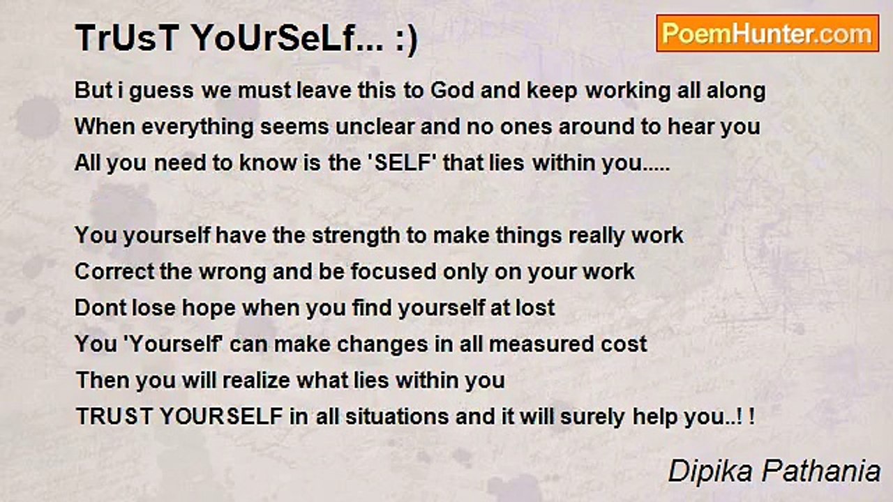 Dipika Pathania - TrUsT YoUrSeLf... :)