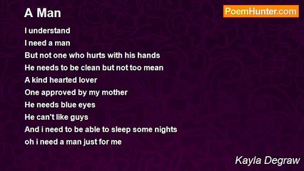 Kayla Degraw - A Man