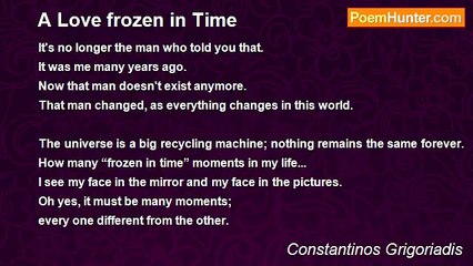 Constantinos Grigoriadis - A Love frozen in Time