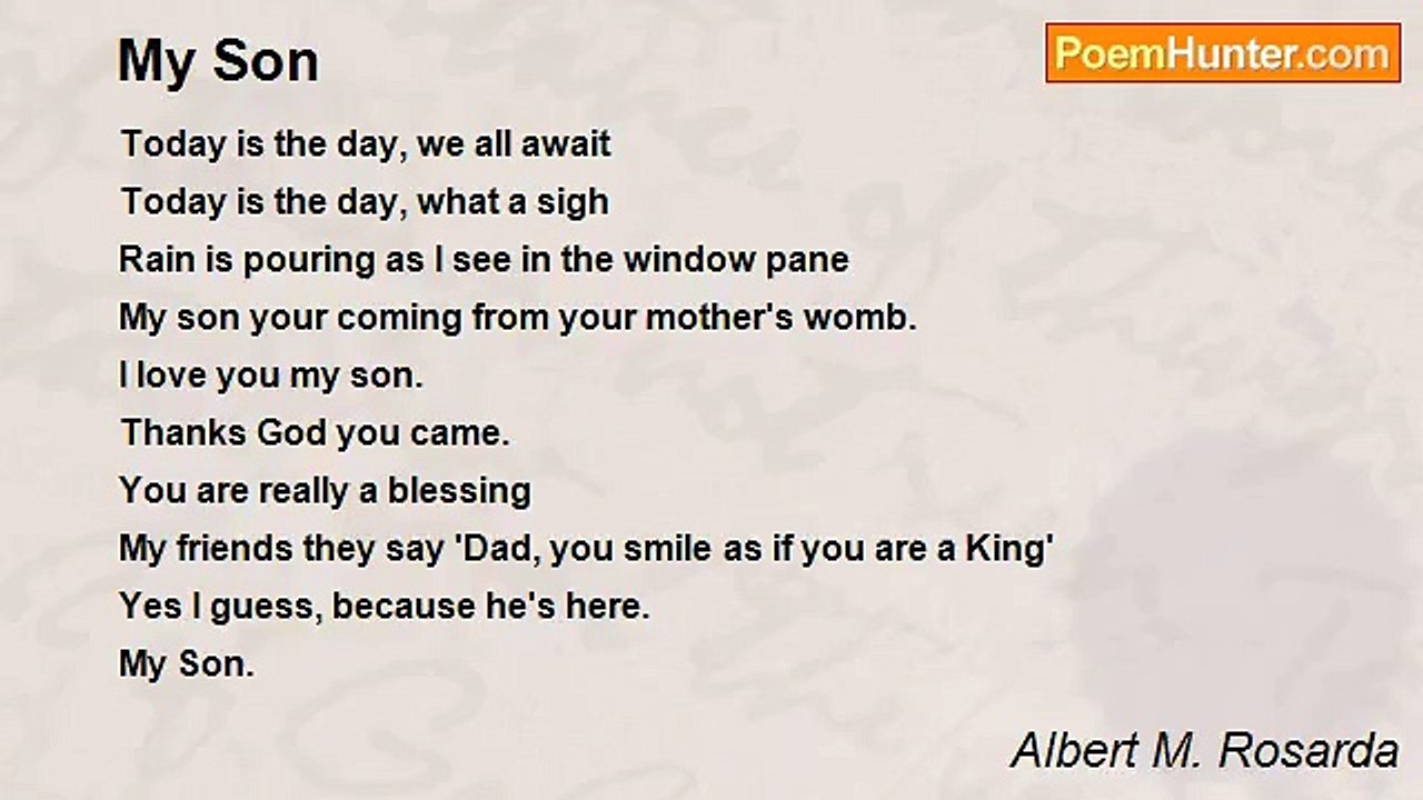 Albert M. Rosarda - My Son