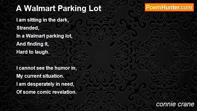 connie crane - A Walmart Parking Lot