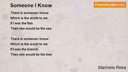 Marinela Reka - Someone I Know