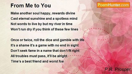 P.R. Prosper - From Me to You