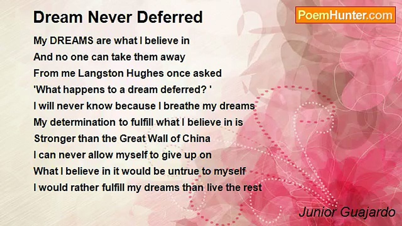 Junior Guajardo - Dream Never Deferred