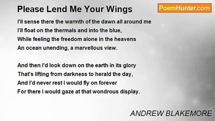 ANDREW BLAKEMORE - Please Lend Me Your Wings