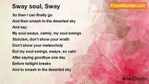 Ana Ónimo - Sway soul, Sway