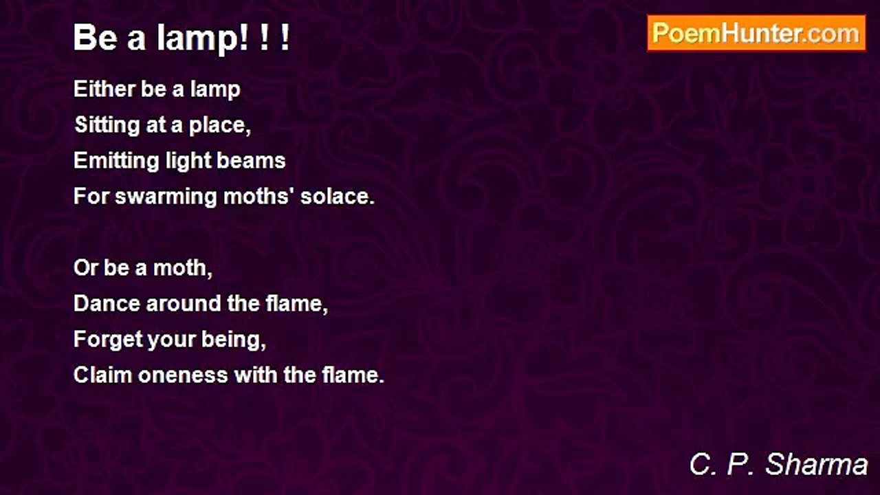 C. P. Sharma - Be a lamp! ! !