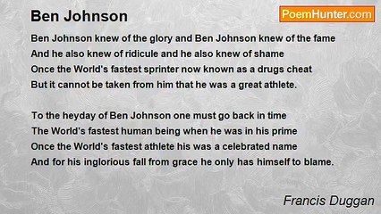 Francis Duggan - Ben Johnson