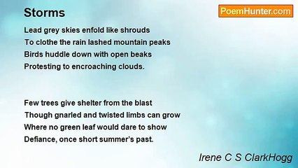 Irene C S ClarkHogg - Storms