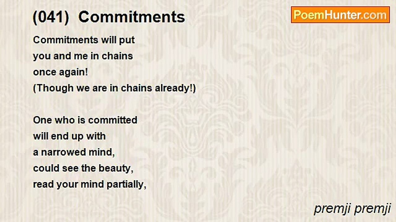premji premji - (041)  Commitments