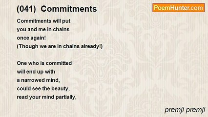 premji premji - (041)  Commitments