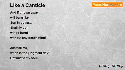 premji premji - Like a Canticle