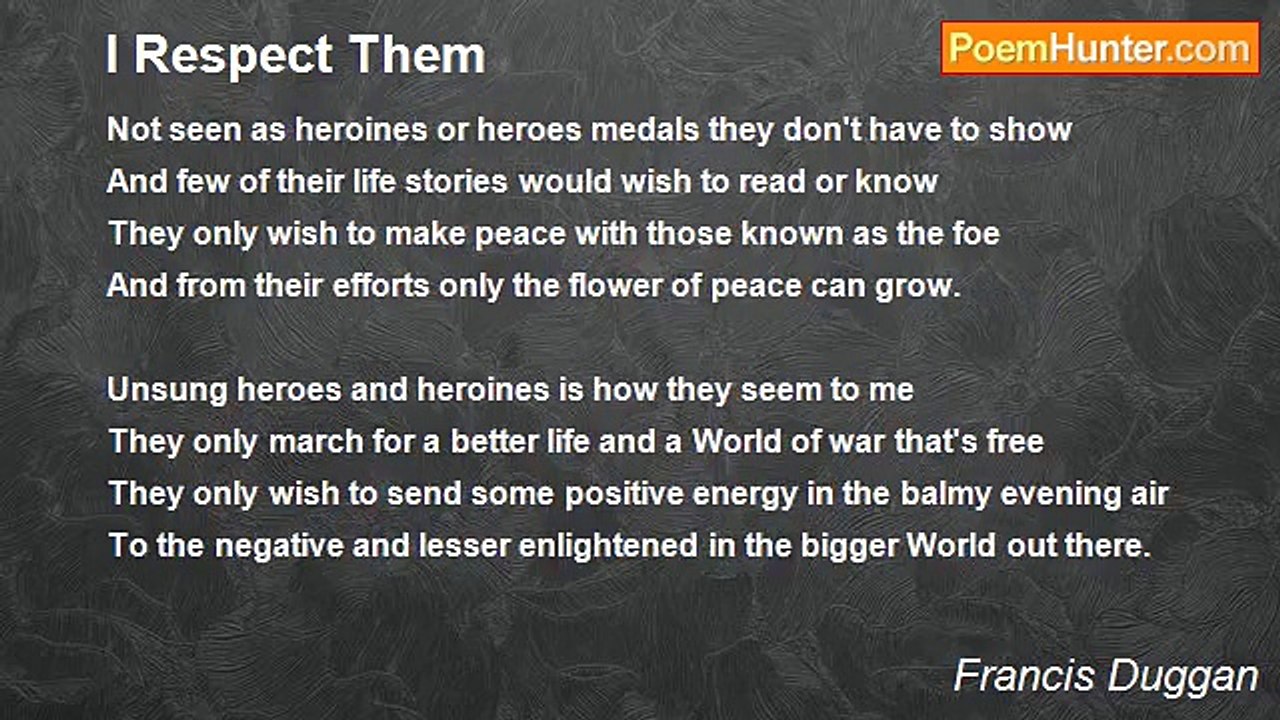 Francis Duggan - I Respect Them