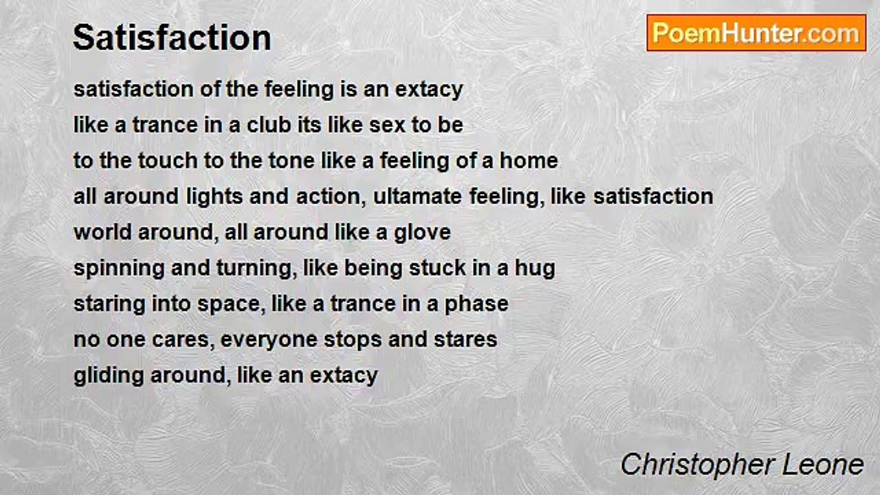 Christopher Leone - Satisfaction