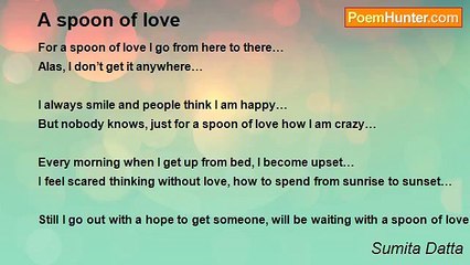 Sumita Datta - A spoon of love
