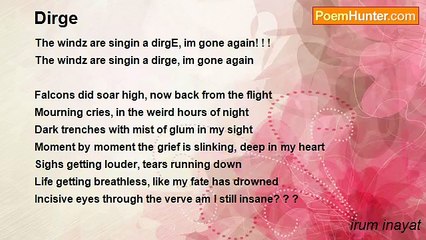 irum inayat - Dirge