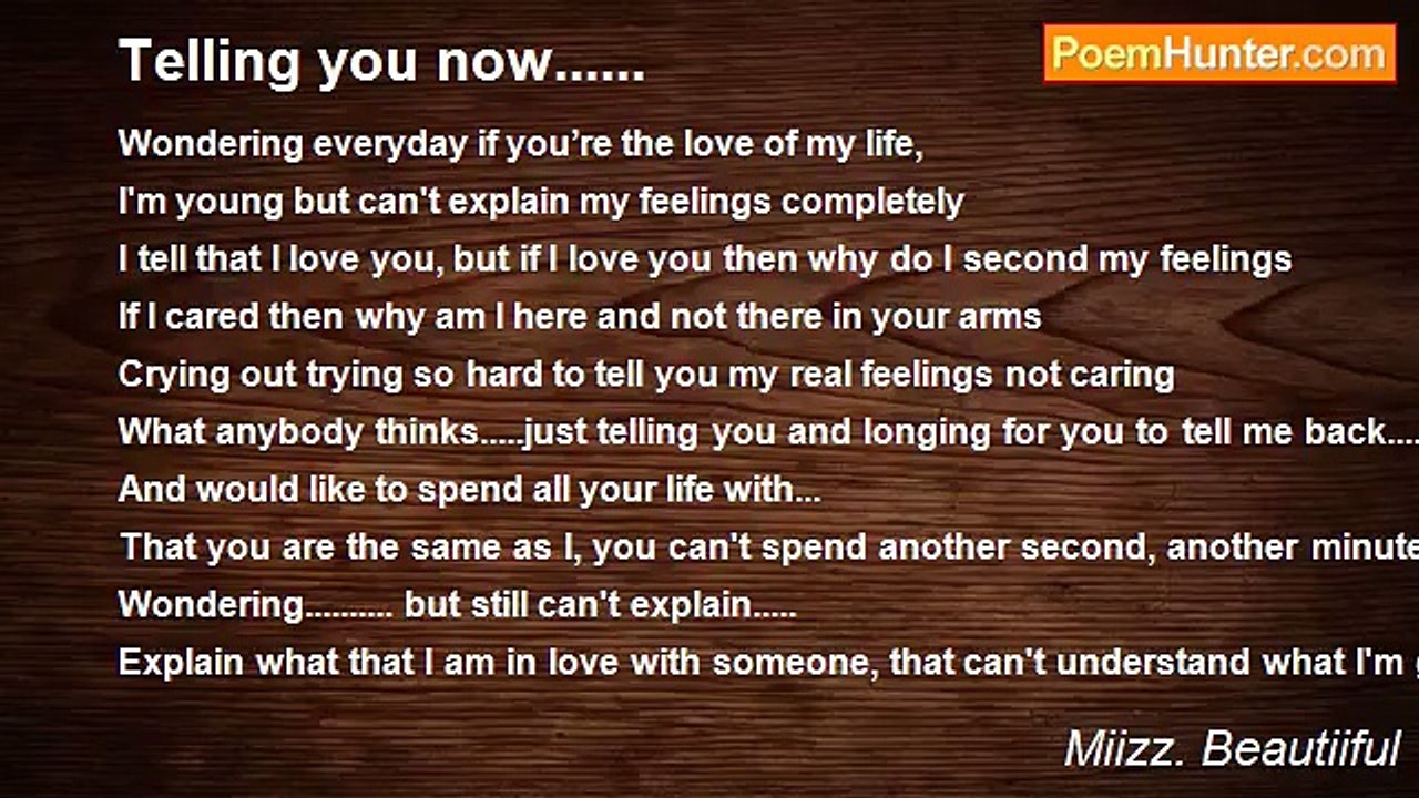 Miizz. Beautiiful - Telling you now......